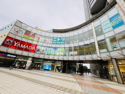 a large building with signs on the side of it at Lucerne - Vacation STAY 17128 in Tokyo