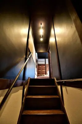 a view of a staircase in a building at TOMARIE Horikiri Residential Suite in Tokyo