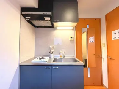 a kitchen with a sink and a counter top at Amika First203 AF23 in Tokyo