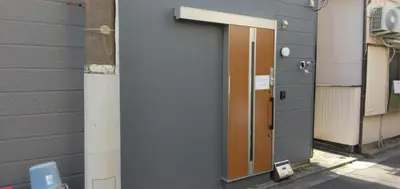 a door on the side of a building at 96, Tateishi A, Entire house for rent, \u7acb\u77f3A in Tokyo