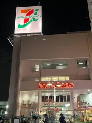 a building with a sign on the side of it at FUKU House in Tokyo