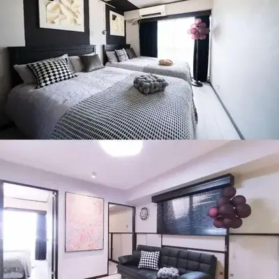 G112新宿最中心 交通枢纽 超级商圈 两室一厅 新宿三丁目车站4分 2 rooms Shinjuku center 4 mins to ST Max 7P 直达新宿 涉谷 表参道 池袋 上野 代代木 银座 原宿