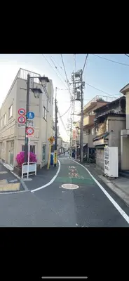 an empty street in a city with buildings at \u6771\u4eac\u306e\u6e2f\u7063-Tokyo Harbor -28 square meter king size garden room103 in Tokyo
