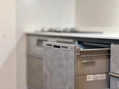a close up of a refrigerator in a kitchen at Kenki Asakusa House-TT0171 in Tokyo