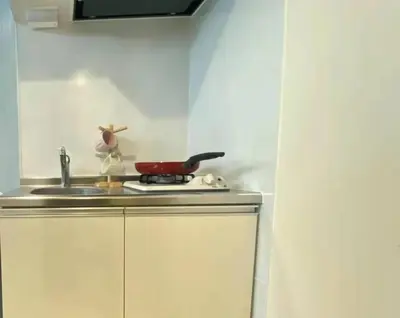 a kitchen with a sink and a counter top at A1\u6c60\u888b\u6700\u4e2d\u5fc3 \u4ea4\u901a\u4fbf\u5229\u8f66\u7ad93\u5206 Ikebukuro center 3 mins to ST Max 4P \u76f4\u8fbe\u65b0\u5bbf \u6d89\u8c37 \u8868\u53c2\u9053 \u6c60\u888b \u4e0a\u91ce \u4ee3\u4ee3\u6728 \u94f6\u5ea7 \u539f\u5bbf in Tokyo