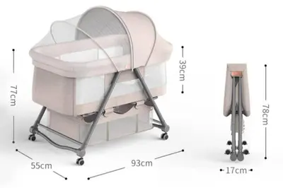 a baby stroller in pink color with a holder at Hotel Iemirai Nakano Penthouse - SHINJUKU 12min train ride in Tokyo