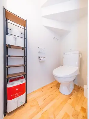 a bathroom with a toilet in a room at BH Terace 102 - Vacation STAY 17368 in Tokyo