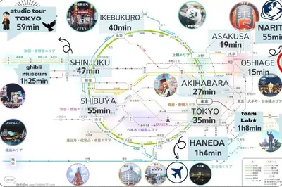 a map of shizuoka and akatsuki districts at \u7acb\u77f35\u4e01\u76eem201 in Tokyo