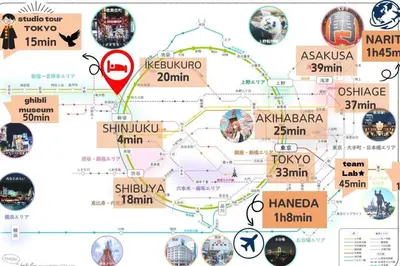 a map of shizuoka with a red marker at \u5f25\u751f\u753a1\u4e01\u76ee202 in Tokyo