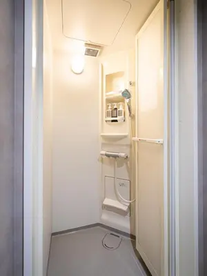 a small bathroom with a toilet in a room at OCICA OSHIAGE TOKYO by R HOTEL in Tokyo