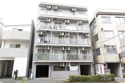 an apartment building with balconies and air conditioners at Avanti Room 203-301 - Vacation STAY 68751v in Tokyo