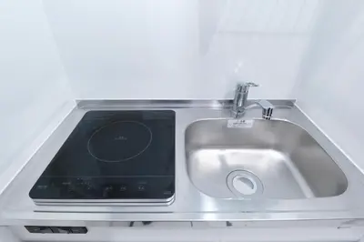 a kitchen sink with a rpmounter with a rpm at Seacrest Nakanobu by Tranova in Tokyo