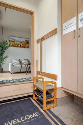a waiting room with a chair and a couch at Tokoryokan - Takasago - Vacation STAY 58684v in Tokyo