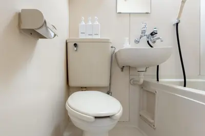 a bathroom with a white toilet and a sink at \u30e1\u30be\u30f3\u30c9\u30df\u30ca103\u53f7\u5ba4 in Tokyo