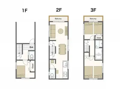 a floor plan of a condo at Crown\u6d77\u8fba in Tokyo