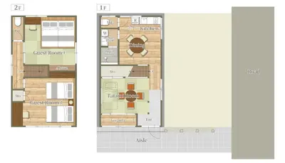 a floor plan of a condo at Rojiura in Tokyo