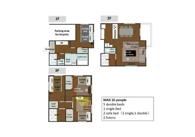 a floor plan of the apartment units at HOTEL Grand Star Tokyo in Tokyo