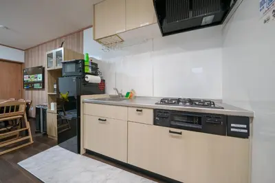 a kitchen with a stove and a sink at Itabashi Minamicho ten, Diamond Yu - Vacation STAY 61425v in Tokyo