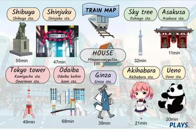 a map of famous cities in japan at \u6771\u6d45\u83492\u4e01\u76ee\u6238\u5efa in Tokyo