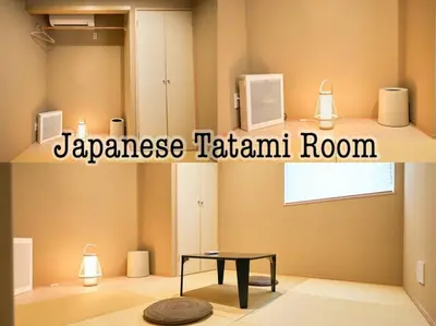 a room with a table and a room with at \u6771\u6d45\u83492\u4e01\u76ee\u6238\u5efa in Tokyo