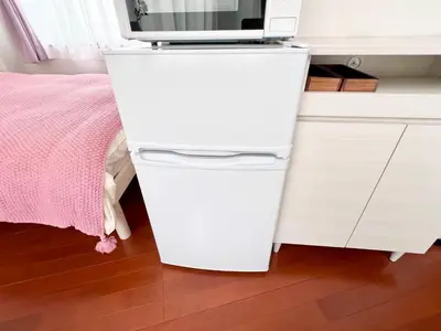 a white dresser with a tv on top of it at Ikebukuro-Kanamecho Studio - 2 Seconds from Kanamecho Station - Comfortable & Central 3F in Tokyo