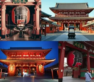 two pictures of a building with a face on it at Karabiner House Hikihune in Tokyo