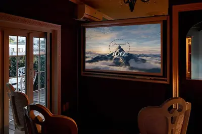 a room with a picture of a castle on the wall at Spacious 80sqm Apt near Shibuya Crossing, 8 min walk to Shibuya Station in Tokyo