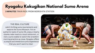 a flyer with a picture of a man in a costume at ACOE M O R I S H I T A - Direct Access to Tokyo Attractions in Tokyo