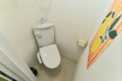 a small bathroom with a toilet in a room at shinjuku kabukicho 601 in Tokyo