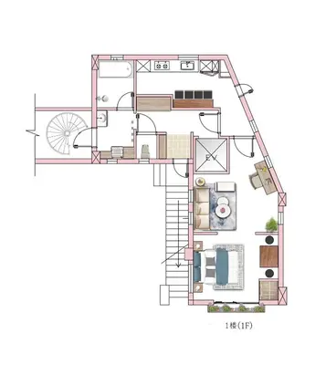 a floor plan of a house at EV-Akabane House-KI0414 in Tokyo