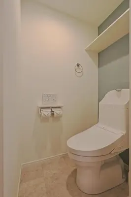a bathroom with a white toilet in a room at V Close to Shinjuku Kabukicho Korean Town FrWIFI F in Tokyo