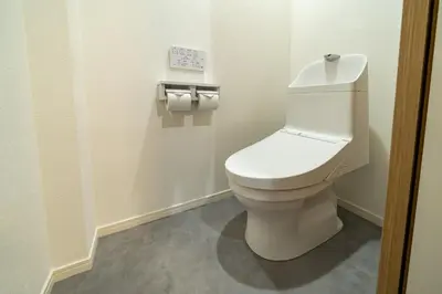 a bathroom with a white toilet in a room at 99, Higashi-tateishi A 2nd and 3rd floor apartment, \u6771\u7acb\u77f3A 2F,3F in Tokyo
