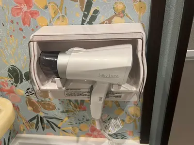 a hair dryer in a paper towel dispenser at \u30db\u30c6\u30eb\u30b7\u30a7\u30cc\u30fcAdult Only in Tokyo