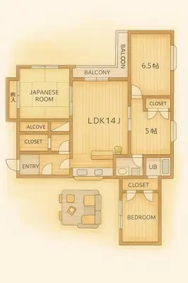 a floor plan of a house at Open #\uc2e0\uc8fc\ucfe05\ubd84#\uc2dc\ubd80\uc57c10\ubd84#\uc624\ucfe0\ubcf4\uc5ed3\ubd84#\ub2e4\ub2e4\ubbf8\uc544\ud30c\ud2b8#\uce68\uc2e43\uac1c#\ube54\ud504\ub85c\uc81d\ud130#84m2#\ubca0\uc2a4\ud2b8\uc2ac\ub9bd\ub9e4\ud2b8\ub9ac\uc2a4 in Tokyo