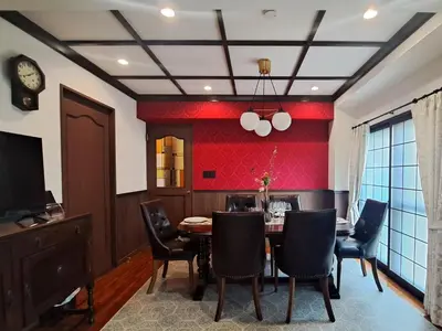a dining room with a table and chairs at IROHA STAY HANEDA - Family-Friendly Home Stay near Haneda with Great Access to Tokyo & Yokohama in Tokyo