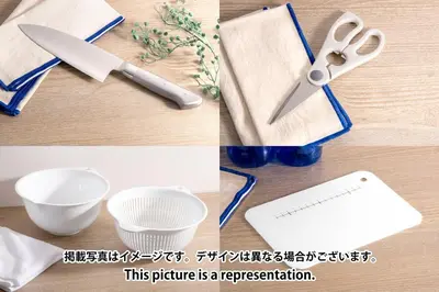 a collage of pictures with scissors and a plate at \u30a8\u30b9\u30ab\u30eb\u690e\u540d\u753a in Tokyo