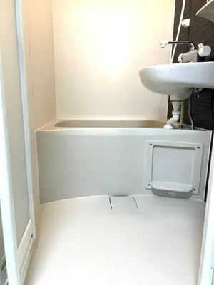 a bathroom with a sink and a white sink at Ikebukuro Area R2 NishiikeApartment 5F No Elevator in Tokyo