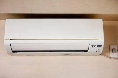 a computer monitor sitting on top of a shelf at Harebare apartment for max 3ppl 3mins walk from Kiba station 2F in Tokyo