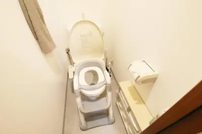 a small bathroom with a toilet in a stall at Gaia Kabukicho 301 \u30ac\u30a4\u30a2\u6b4c\u821e\u4f0e\u753a in Tokyo