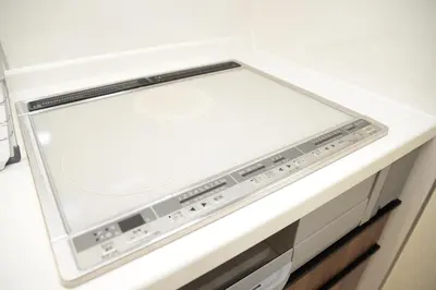 a microwave oven sitting on top of a drawer at NYHotel 2 \u65b0\u5bbf2\u968e\u5efa\u30663\u5ba41\u30d0\u30b9\u30eb\u30fc\u30e01\u30b7\u30e3\u30ef\u30fc2\u30c8\u30a4\u30ec in Tokyo