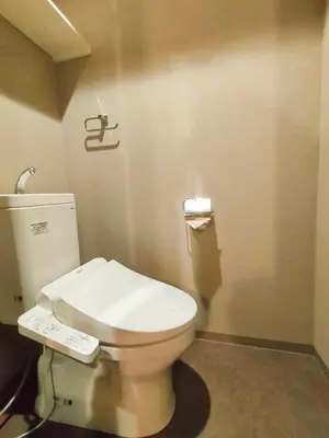 a bathroom with a white toilet in a room at incense\u4e0a\u91ce\u6839\u5cb86\uff26 in Tokyo
