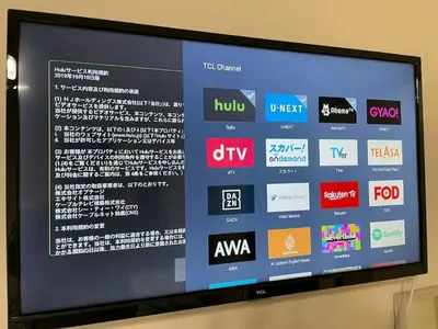 a television screen with a bunch of logos on it at #3 -\u30a8\u30af\u30bb\u30eb\u6a4b\u7acb101- Entire Unit in Tokyo