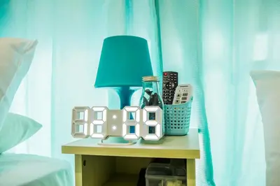 a table with a lamp and other items on it at #3 -\u30a8\u30af\u30bb\u30eb\u6a4b\u7acb101- Entire Unit in Tokyo