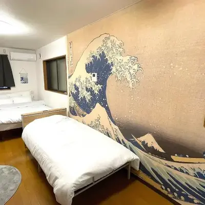 japanese art kiyo-e house traditional towns self check in