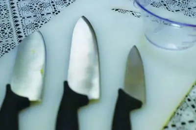 a close up of a pair of knives and a bowl at #5 -\u30a8\u30af\u30bb\u30eb\u6a4b\u7acb103- Entire Unit in Tokyo