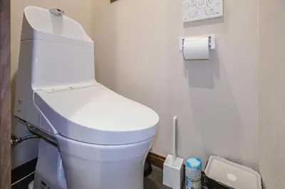 a bathroom with a white toilet in a room at Mi-APT TAKINO in Tokyo