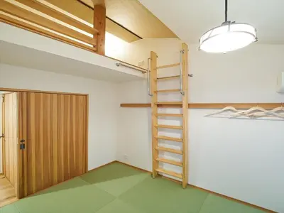 a room with a bunk bed and a ladder at Accommodation Kisakata - Vacation STAY 63868v in Tokyo
