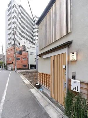 a building with a door on the side of a street at Accommodation Kisakata - Vacation STAY 63868v in Tokyo