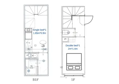 a floor plan of a house at COMMA HOUSE Shinjuku 14 in Tokyo