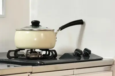a pot on top of a stove in a kitchen at shibuya sakaraku-SY0027 in Tokyo
